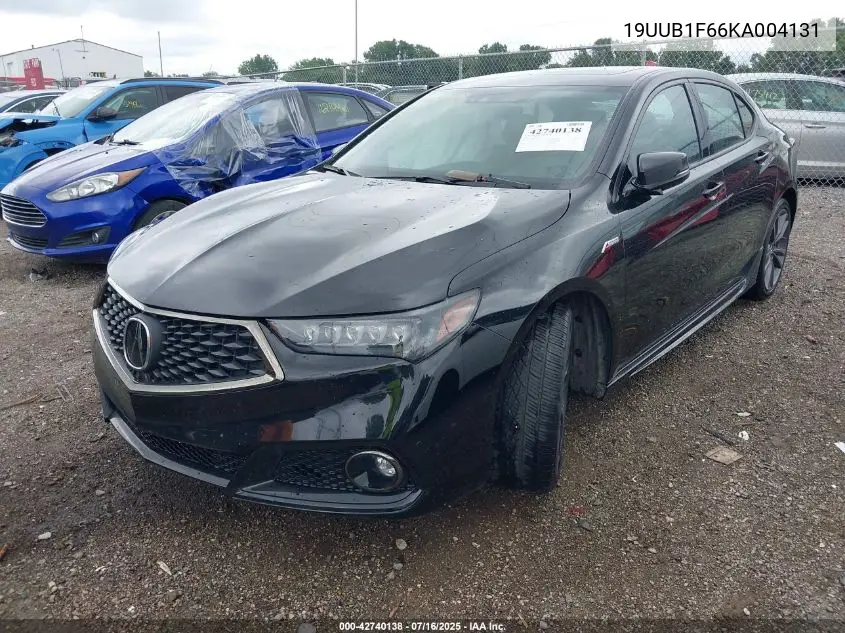 2019 Acura Tlx Tech A-Spec Pkgs VIN: 19UUB1F66KA004131 Lot: 42740138