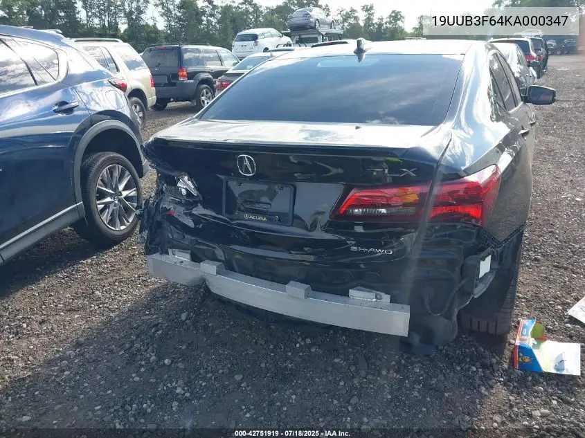 2019 Acura Tlx Tech A-Spec Pkgs VIN: 19UUB3F64KA000347 Lot: 42751919