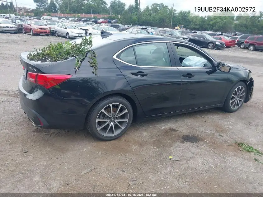 2019 Acura Tlx Standard VIN: 19UUB2F34KA002972 Lot: 42753734