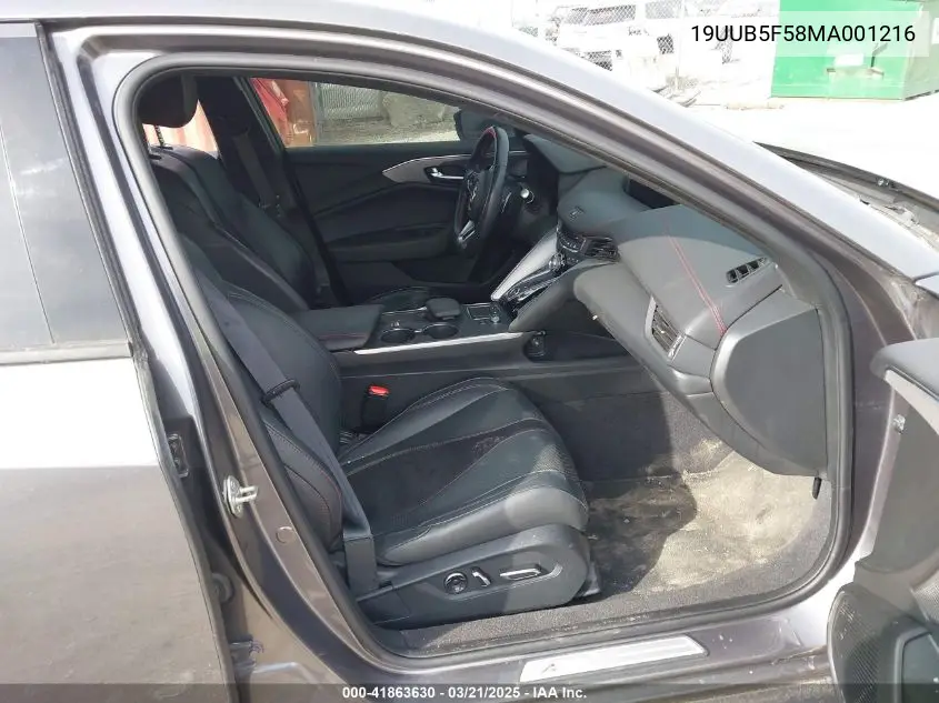 2021 Acura Tlx A-Spec Package VIN: 19UUB5F58MA001216 Lot: 41863630