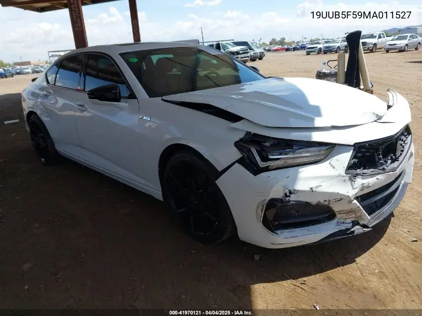 2021 Acura Tlx A-Spec Package VIN: 19UUB5F59MA011527 Lot: 41970121