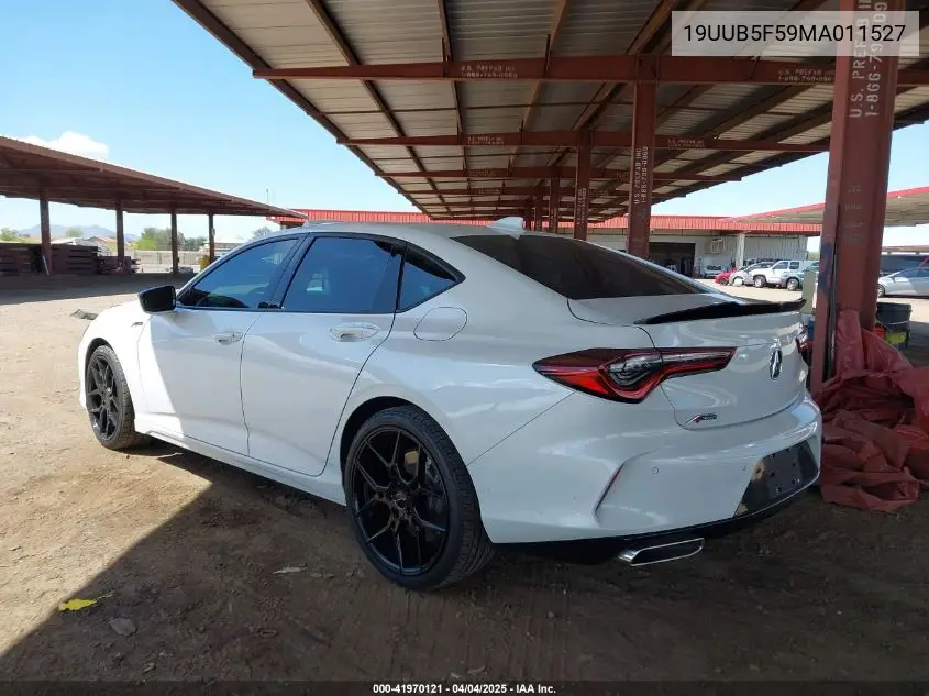 2021 Acura Tlx A-Spec Package VIN: 19UUB5F59MA011527 Lot: 41970121