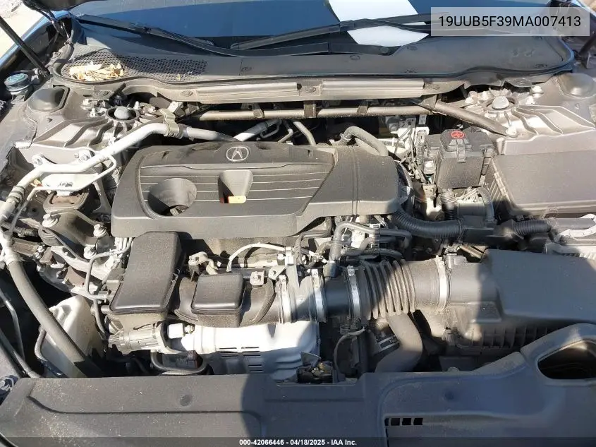 2021 Acura Tlx Standard VIN: 19UUB5F39MA007413 Lot: 42066446