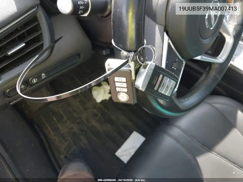2021 Acura Tlx Standard VIN: 19UUB5F39MA007413 Lot: 42066446