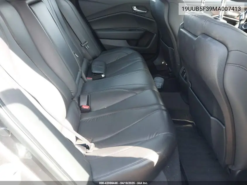2021 Acura Tlx Standard VIN: 19UUB5F39MA007413 Lot: 42066446