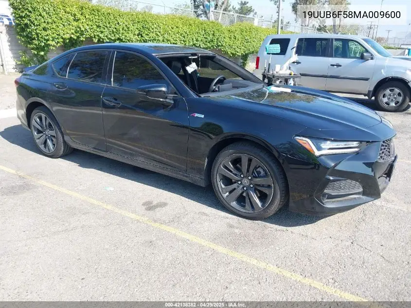 2021 Acura Tlx A-Spec Package VIN: 19UUB6F58MA009600 Lot: 42138382