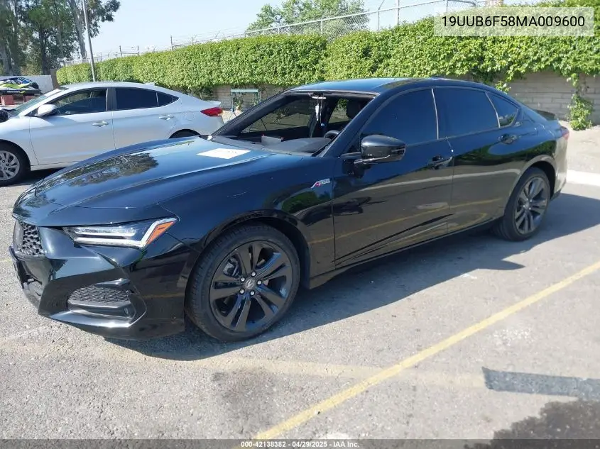 2021 Acura Tlx A-Spec Package VIN: 19UUB6F58MA009600 Lot: 42138382