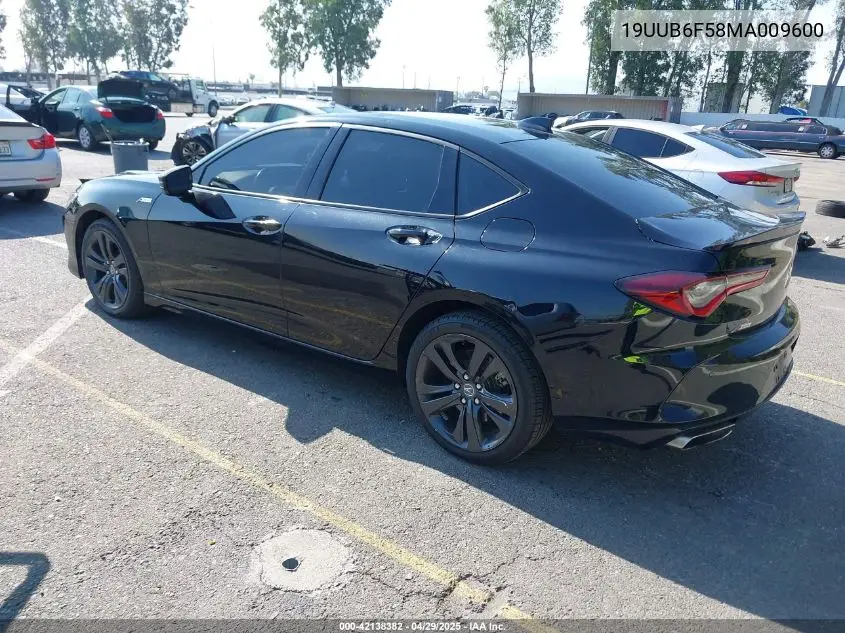 2021 Acura Tlx A-Spec Package VIN: 19UUB6F58MA009600 Lot: 42138382