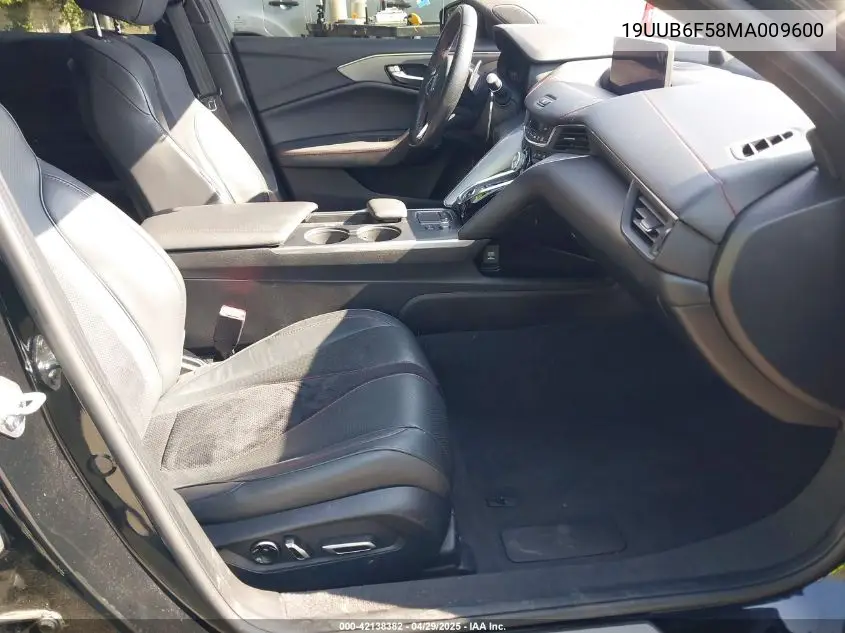 2021 Acura Tlx A-Spec Package VIN: 19UUB6F58MA009600 Lot: 42138382