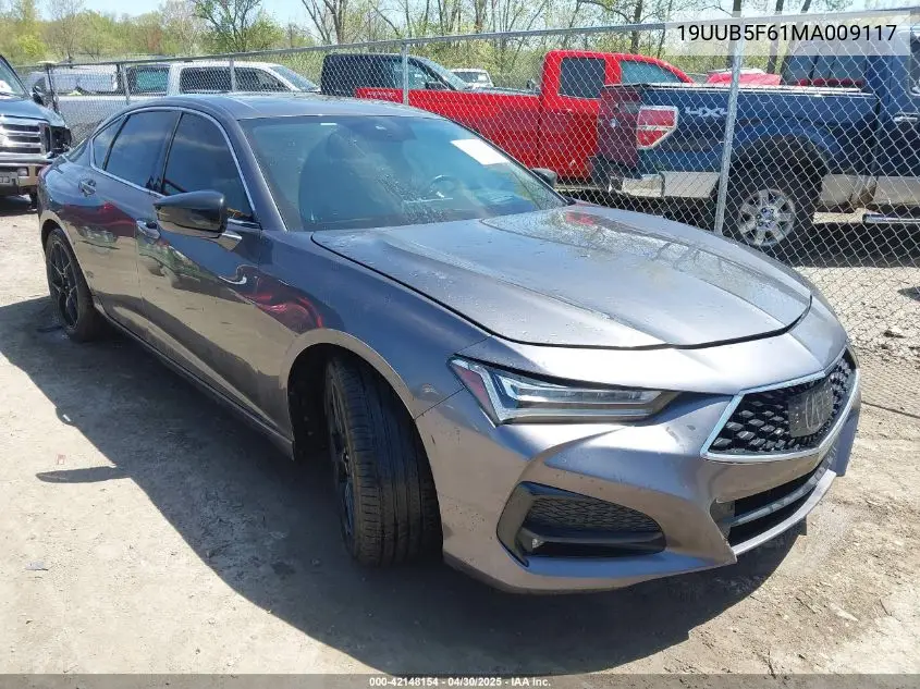 2021 Acura Tlx Advance Package VIN: 19UUB5F61MA009117 Lot: 42148154