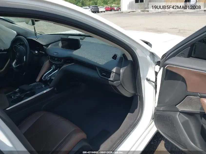 2021 Acura Tlx Technology Package VIN: 19UUB5F42MA012008 Lot: 42154951