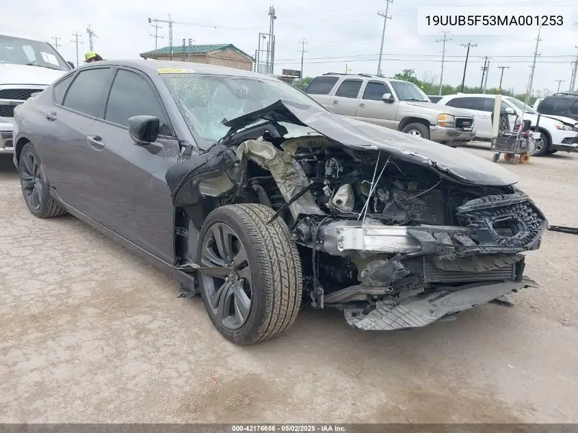 2021 Acura Tlx A-Spec Package VIN: 19UUB5F53MA001253 Lot: 42176656