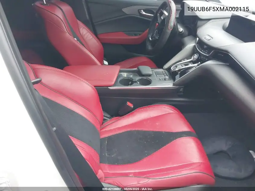 2021 Acura Tlx A-Spec Package VIN: 19UUB6F5XMA002115 Lot: 42186667