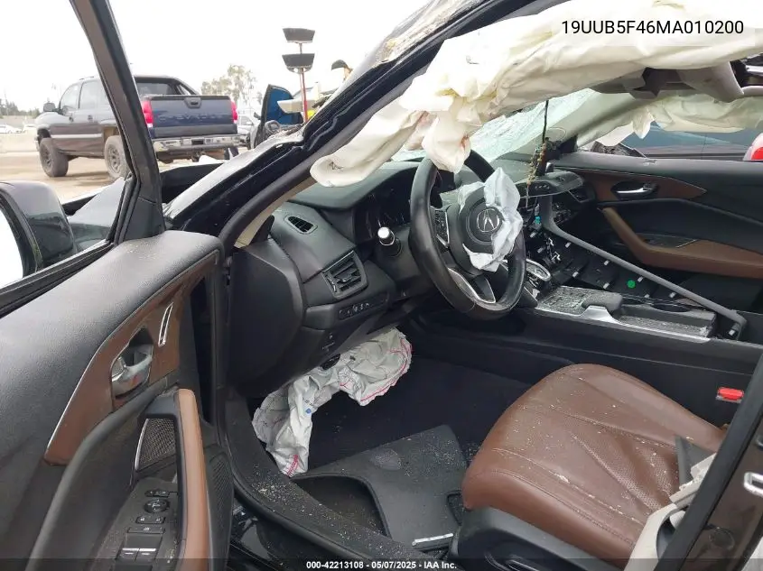2021 Acura Tlx Technology Package VIN: 19UUB5F46MA010200 Lot: 42213108