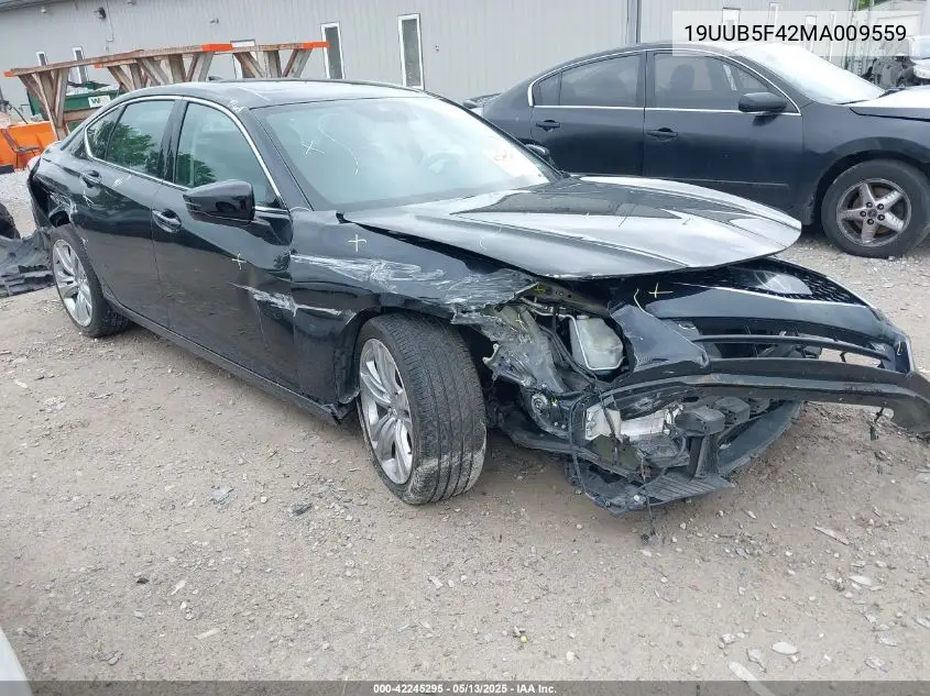 2021 Acura Tlx Technology Package VIN: 19UUB5F42MA009559 Lot: 42245295