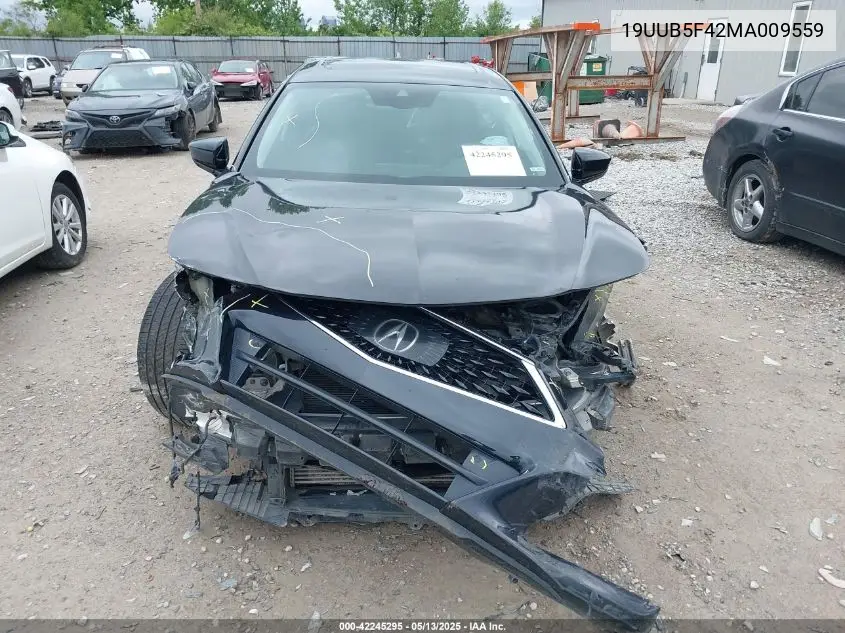 2021 Acura Tlx Technology Package VIN: 19UUB5F42MA009559 Lot: 42245295