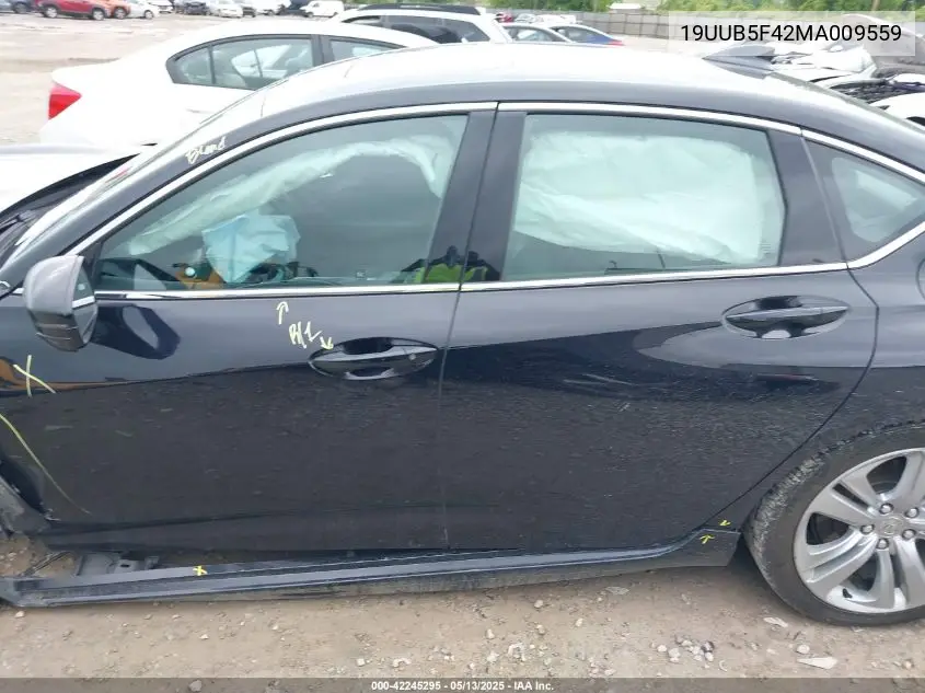 2021 Acura Tlx Technology Package VIN: 19UUB5F42MA009559 Lot: 42245295
