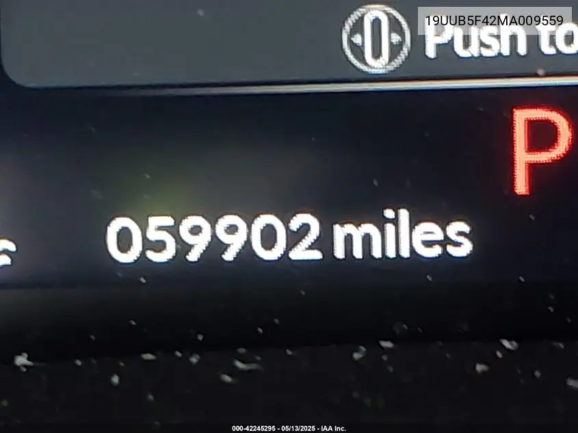 2021 Acura Tlx Technology Package VIN: 19UUB5F42MA009559 Lot: 42245295