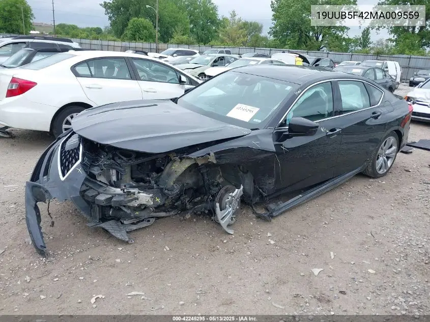 2021 Acura Tlx Technology Package VIN: 19UUB5F42MA009559 Lot: 42245295