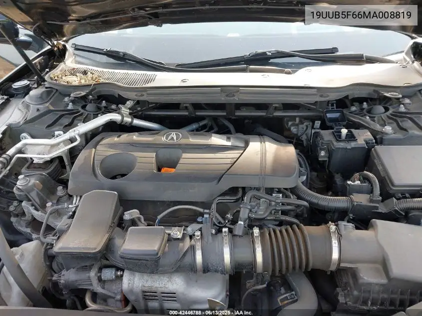 2021 Acura Tlx Advance Package VIN: 19UUB5F66MA008819 Lot: 42446788