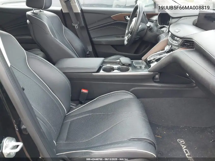 2021 Acura Tlx Advance Package VIN: 19UUB5F66MA008819 Lot: 42446788