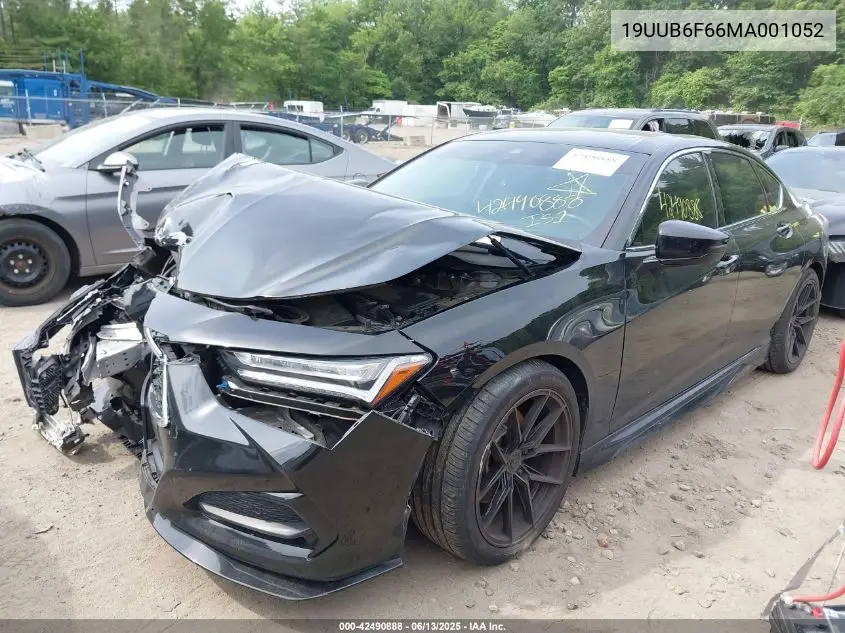 2021 Acura Tlx Advance Package VIN: 19UUB6F66MA001052 Lot: 42490888