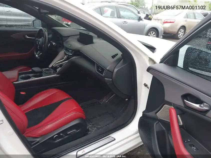 2021 Acura Tlx A-Spec Package VIN: 19UUB6F57MA001102 Lot: 42519823