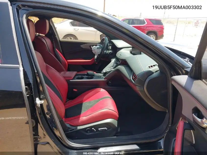 2021 Acura Tlx A-Spec Package VIN: 19UUB5F50MA003302 Lot: 42531664