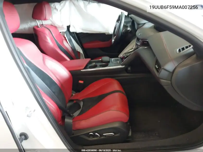 2021 Acura Tlx A-Spec Package VIN: 19UUB6F59MA007256 Lot: 42538090