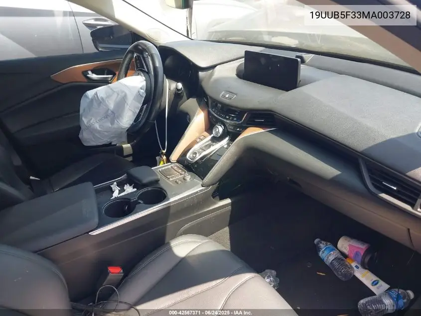2021 Acura Tlx Standard VIN: 19UUB5F33MA003728 Lot: 42567371