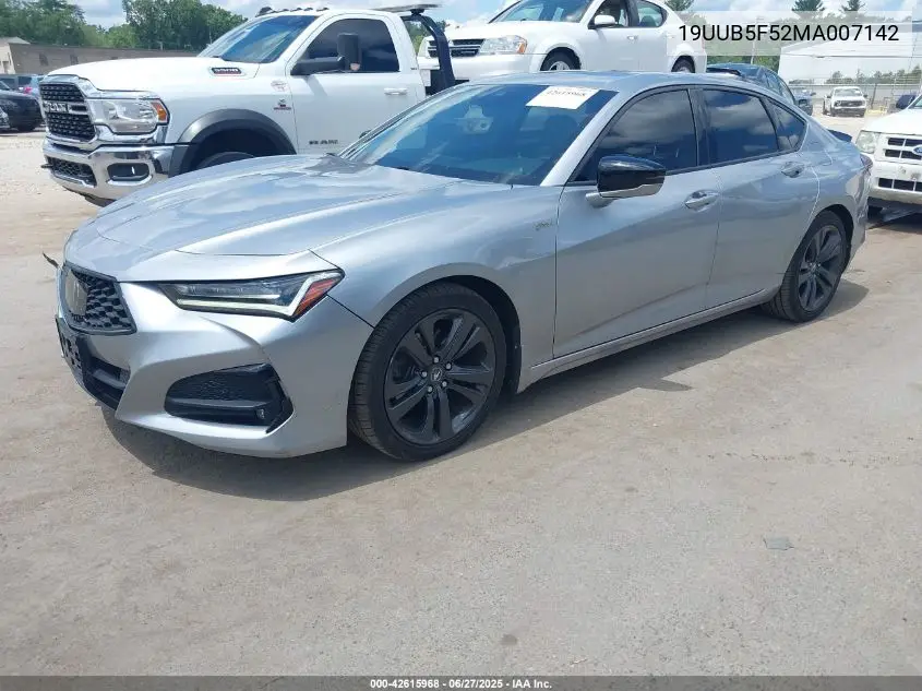 2021 Acura Tlx A-Spec Package VIN: 19UUB5F52MA007142 Lot: 42615968