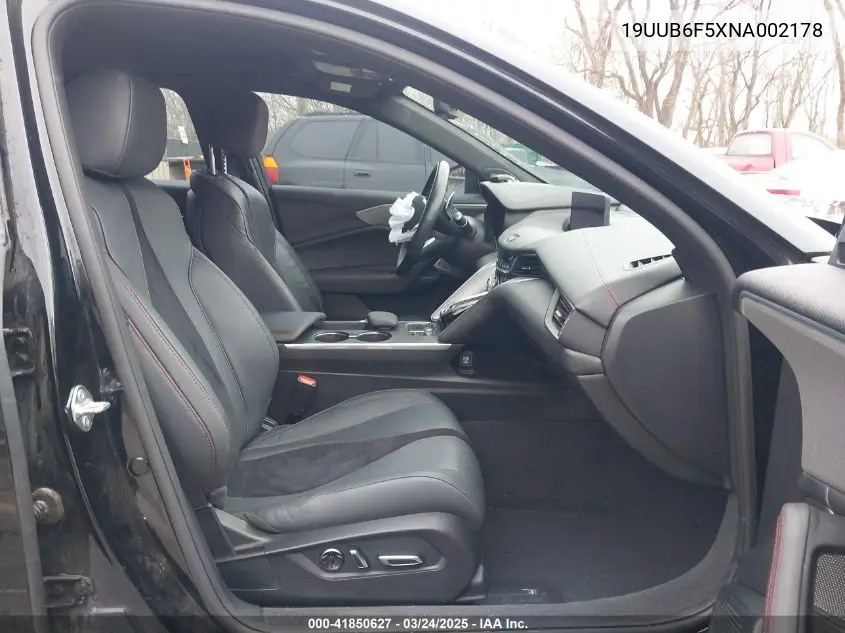 2022 Acura Tlx A-Spec Package VIN: 19UUB6F5XNA002178 Lot: 41850627