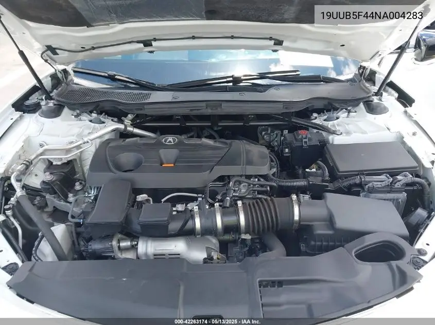 2022 Acura Tlx Technology Package VIN: 19UUB5F44NA004283 Lot: 42263174