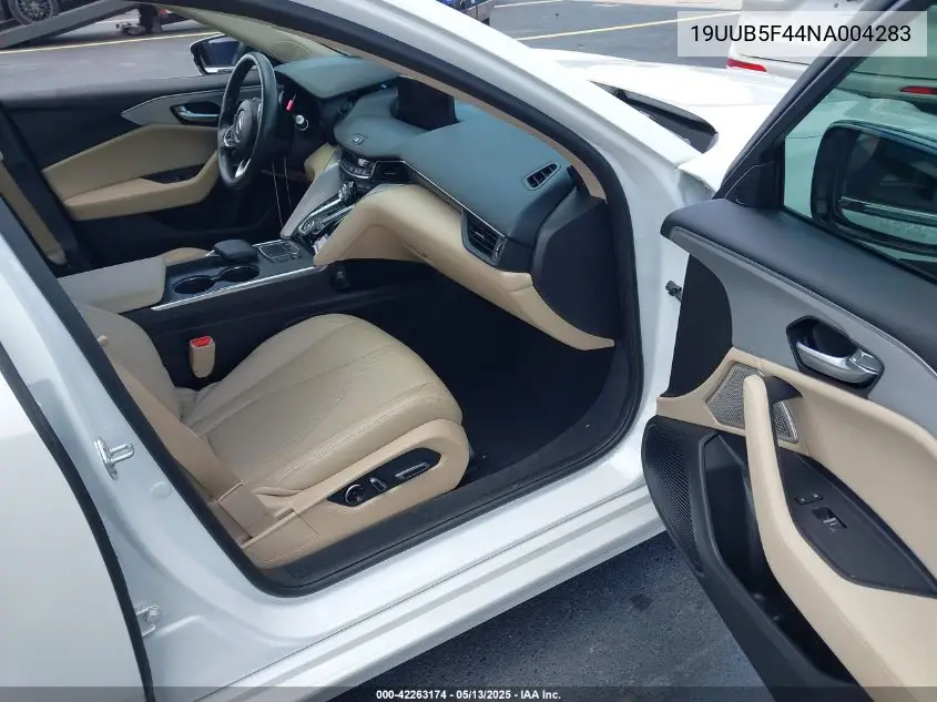 2022 Acura Tlx Technology Package VIN: 19UUB5F44NA004283 Lot: 42263174