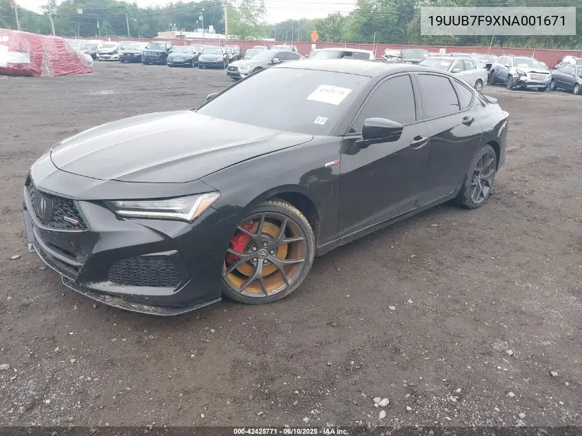 2022 Acura Tlx Type S - Hp Wheel And Tire VIN: 19UUB7F9XNA001671 Lot: 42425771