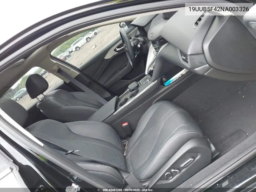 2022 Acura Tlx Technology Package VIN: 19UUB5F42NA003326 Lot: 42461248
