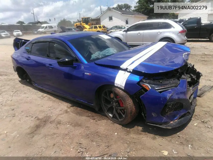 2022 Acura Tlx Type S - Hp Wheel And Tire VIN: 19UUB7F94NA002279 Lot: 42536785