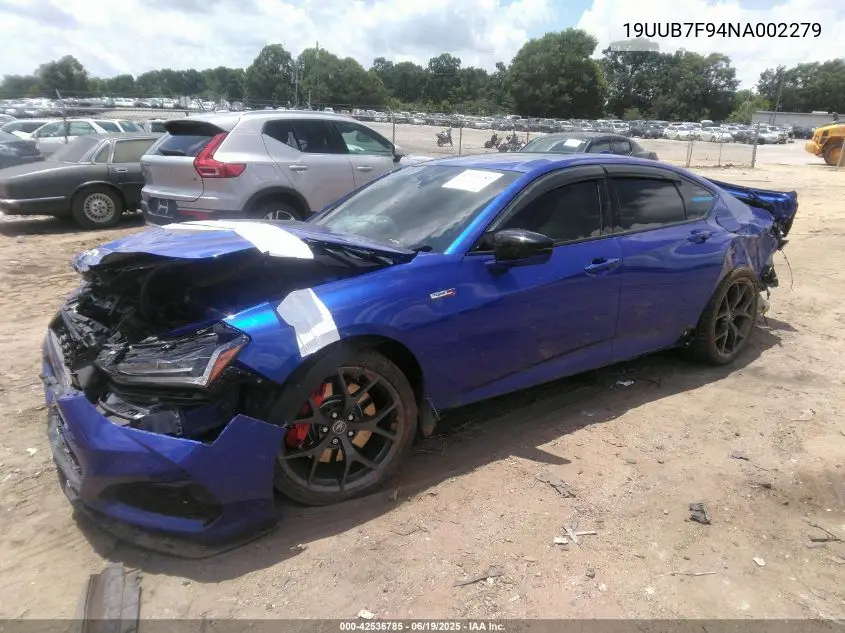 2022 Acura Tlx Type S - Hp Wheel And Tire VIN: 19UUB7F94NA002279 Lot: 42536785