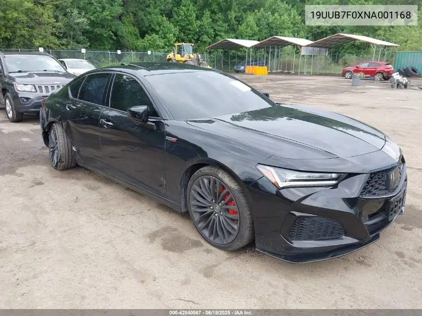 2022 Acura Tlx Type S VIN: 19UUB7F0XNA001168 Lot: 42540567