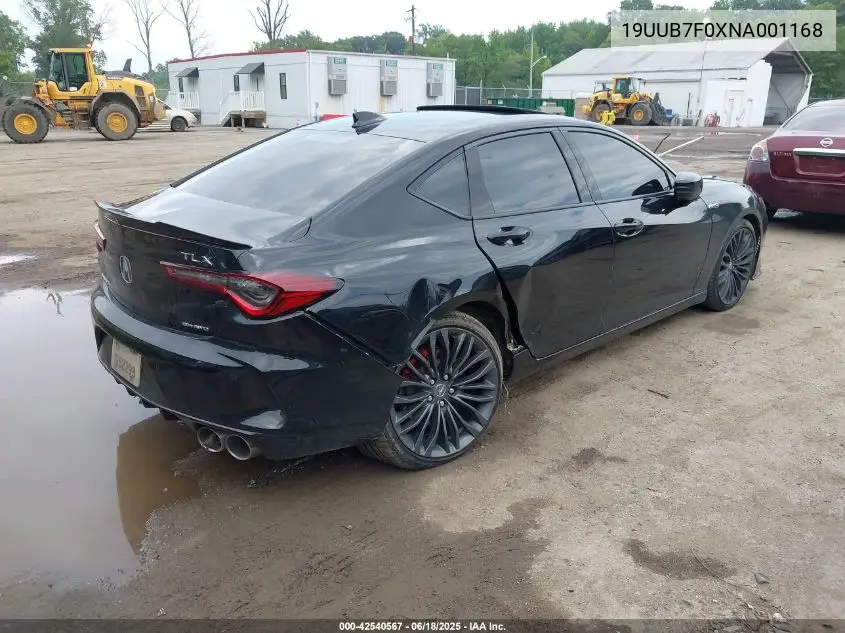 2022 Acura Tlx Type S VIN: 19UUB7F0XNA001168 Lot: 42540567