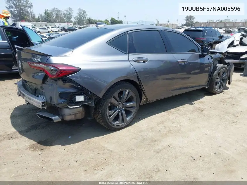 2022 Acura Tlx A-Spec Package VIN: 19UUB5F57NA005596 Lot: 42565054