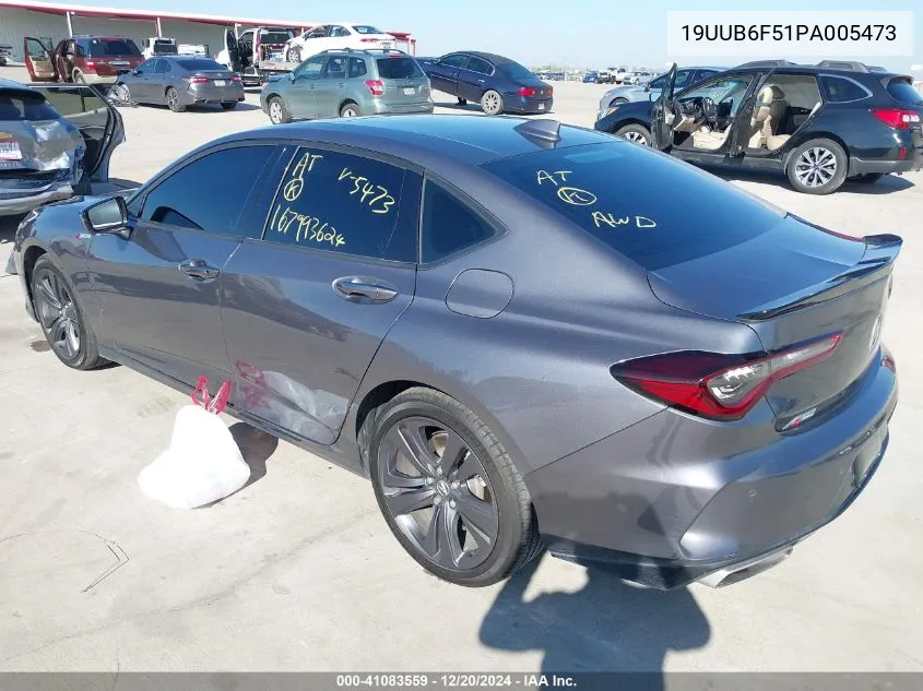 2023 Acura Tlx A-Spec Package VIN: 19UUB6F51PA005473 Lot: 41083559