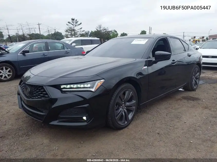 2023 Acura Tlx A-Spec Package VIN: 19UUB6F50PA005447 Lot: 42600543