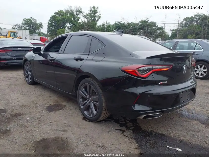2023 Acura Tlx A-Spec Package VIN: 19UUB6F50PA005447 Lot: 42600543