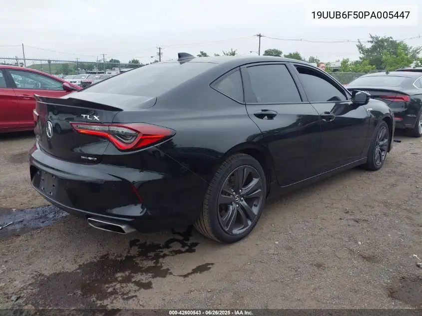 2023 Acura Tlx A-Spec Package VIN: 19UUB6F50PA005447 Lot: 42600543
