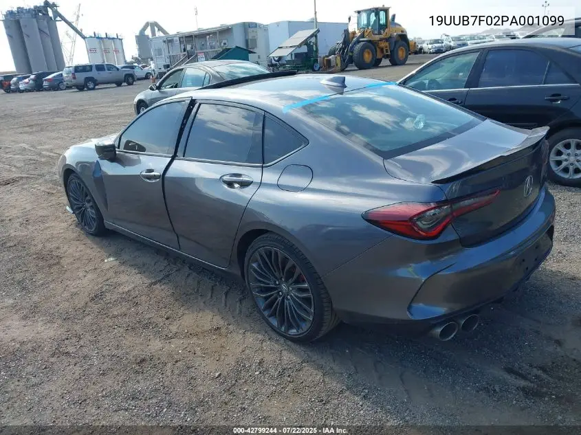 2023 Acura Tlx Type S/Type S Pmc Edition VIN: 19UUB7F02PA001099 Lot: 42799244