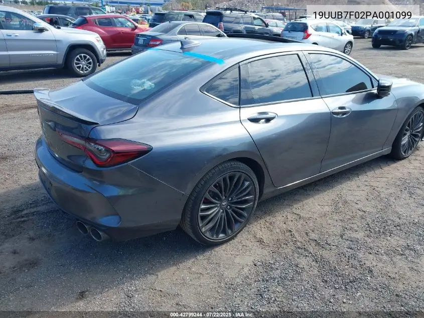 2023 Acura Tlx Type S/Type S Pmc Edition VIN: 19UUB7F02PA001099 Lot: 42799244