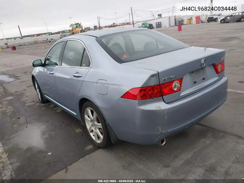 2004 Acura Tsx VIN: JH4CL96824C034448 Lot: 42215600