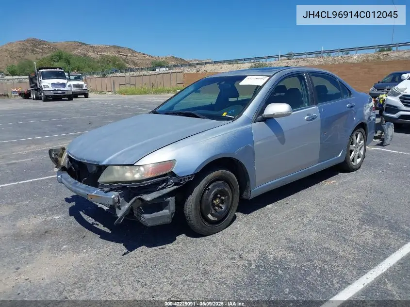 2004 Acura Tsx VIN: JH4CL96914C012045 Lot: 42229091