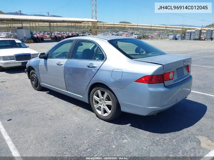 2004 Acura Tsx VIN: JH4CL96914C012045 Lot: 42229091